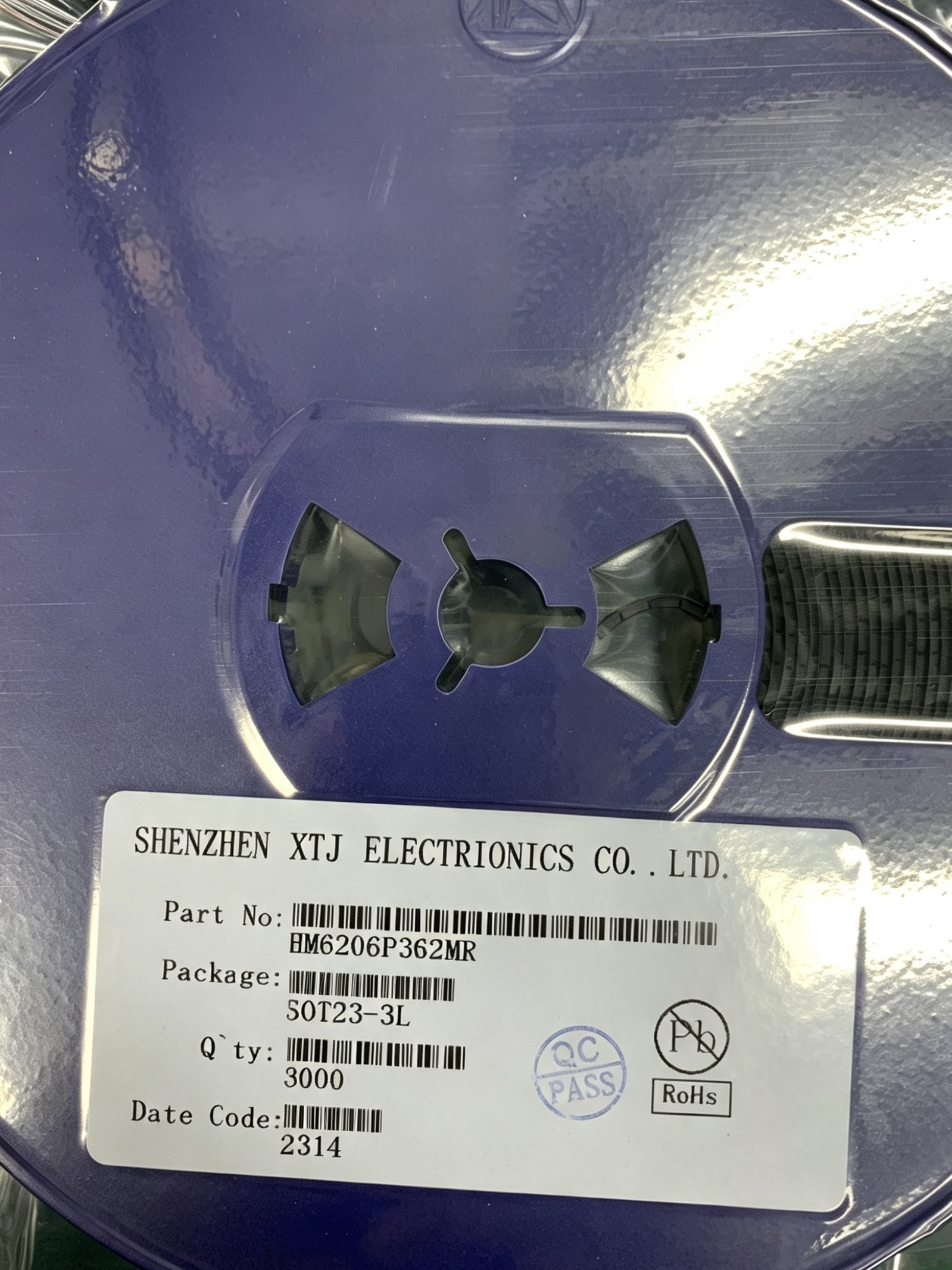 Authentic Xintongjia Electronics quality inspection and label checking